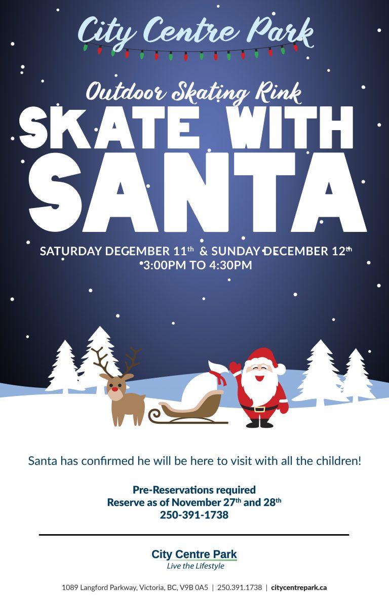 Skate with Santa Poster